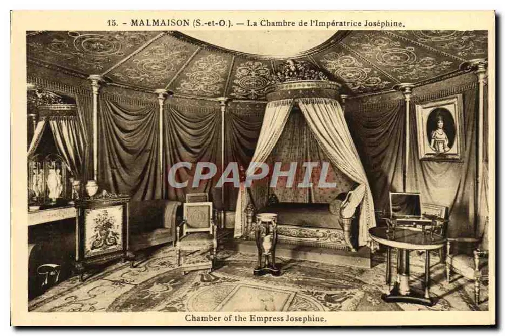 Malmaison (S.-et-O.) — A Câmara da Imperatriz Joséphine — A. Lecour, Paris - Frente