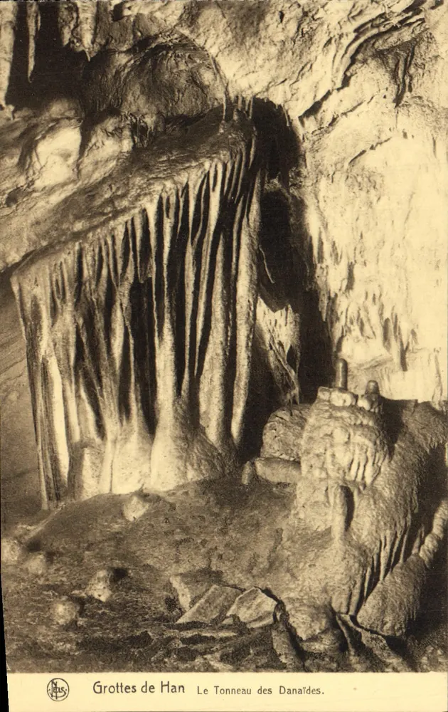 Grotte di Han — Il Barile dei Danaidi — N°4 — Editore NBS - Recto