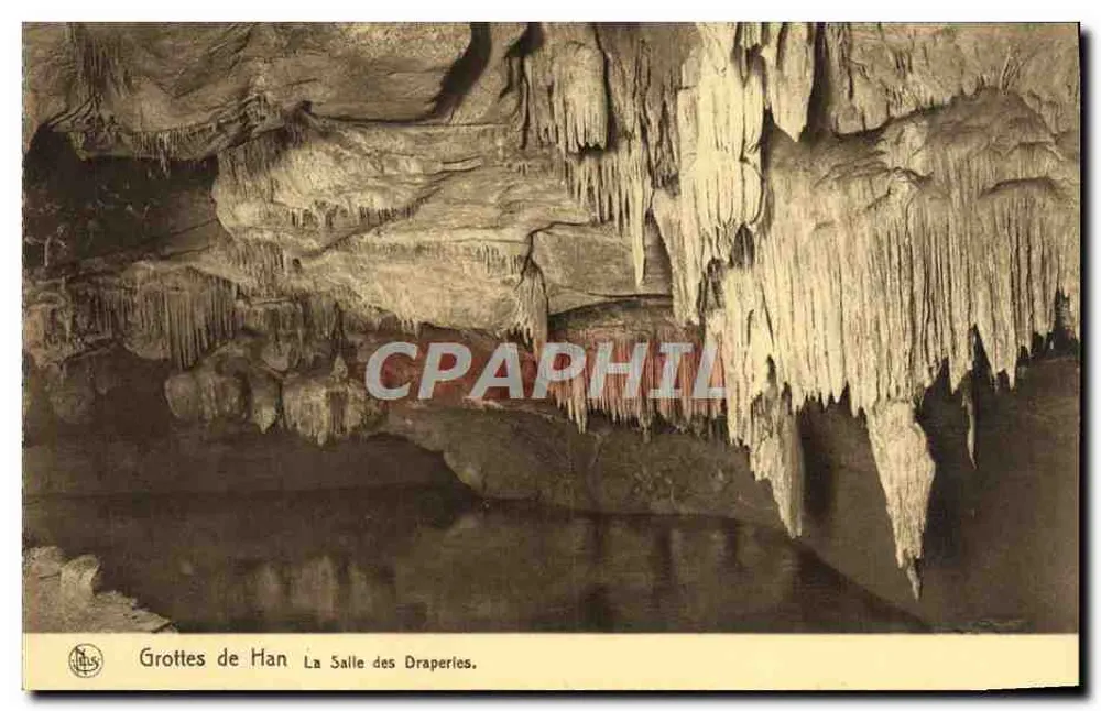Grotten von Han — Die Halle der Draperien — S.A. der Grotten von Han-sur-Lesse und Rochefort - Vorderseite