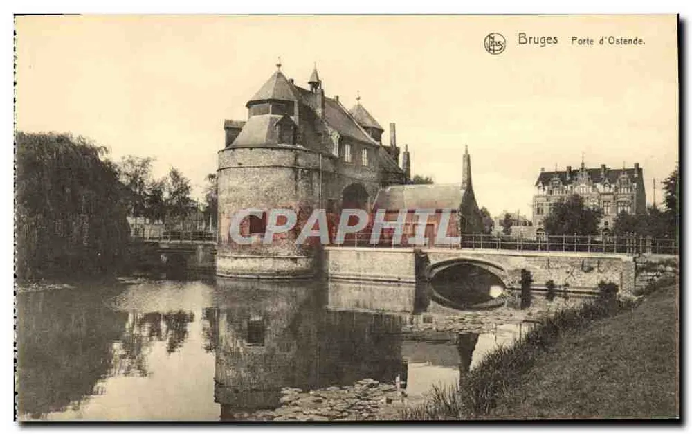 Bruges Porta de Ostende — editor Nas, número de série não visível - Frente