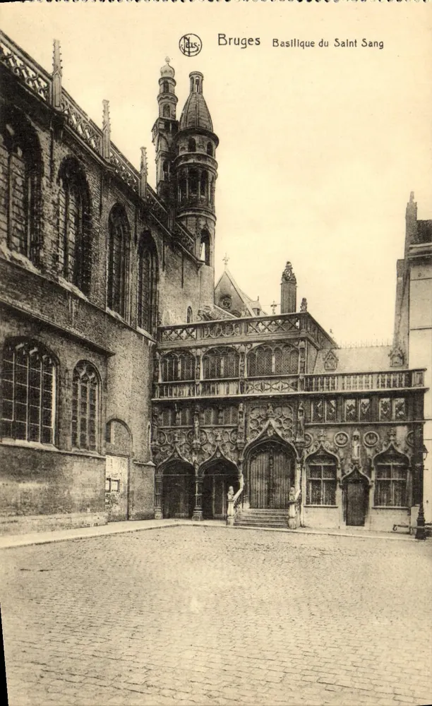 Bruges — Basílica do Santo Sangue — editor N. Thill, Bruxelas - Frente