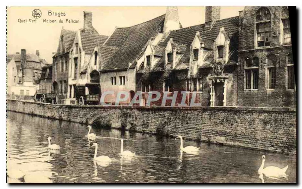 Bruges - Quai Vert - Maison du Pélican - Frente