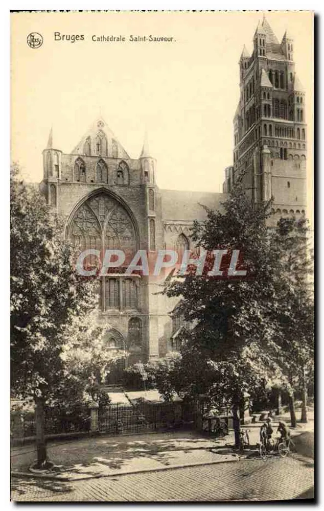Bruges - Cattedrale di San Salviatore — editore Ern. Thill, Bruxelles - Recto