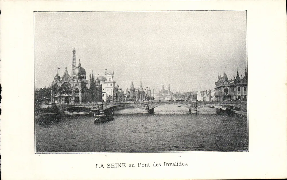 Die Seine am Pont des Invalides — Weltausstellung 1889 — Verleger unbekannt - Vorderseite
