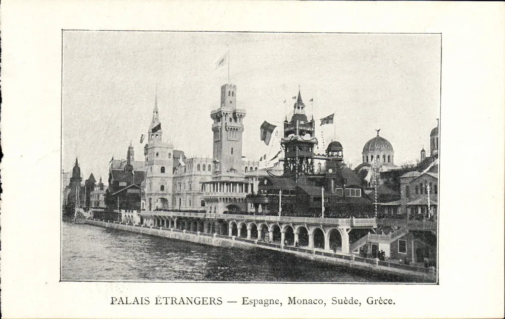 Fremde Paläste — Spanien, Monaco, Schweden, Griechenland - Vorderseite