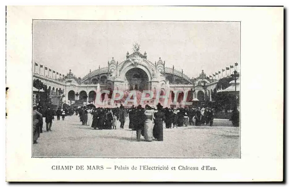 Champ de Mars — Palais der Elektrizität und Wasserburg. Verlag: CPAPHIL. Seriennummer: 103. - Vorderseite