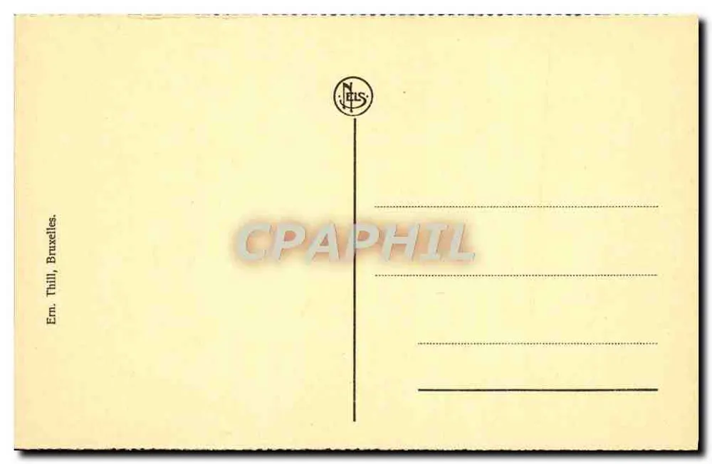 Monumento aos Mortos de Djaant — Museu Tschoffen — editor Neils, Bruxelas - Verso