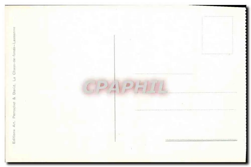 Vevey - O Rond Point e os Quais — editor Art. Perrochet & David, n° 10500 - Verso