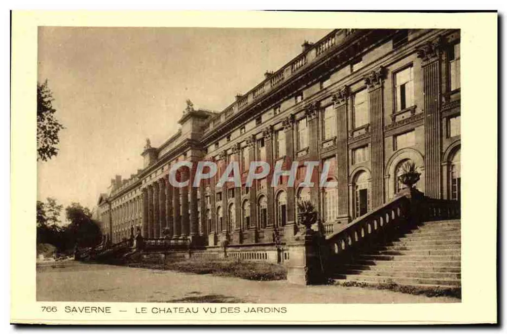 Saverne — Il Castello visto dai giardini — Collezione L. Miauc - Recto