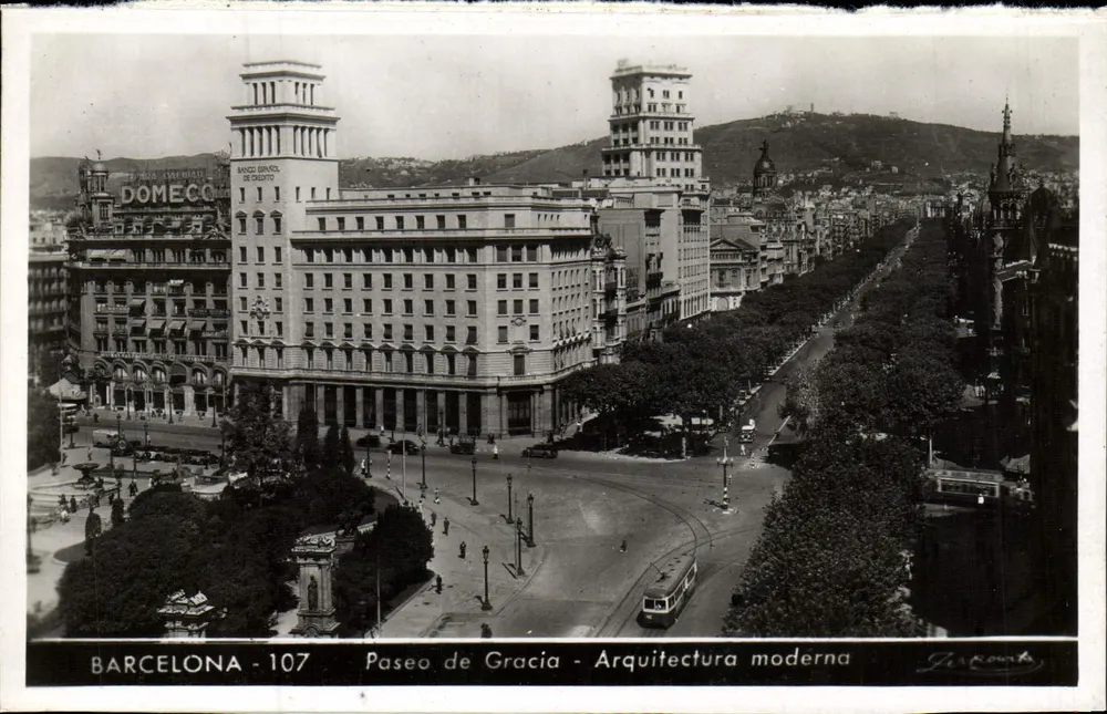 Barcelona - Paseo de Gracia - Moderne Architektur — J. Roure, n°107 - Vorderseite