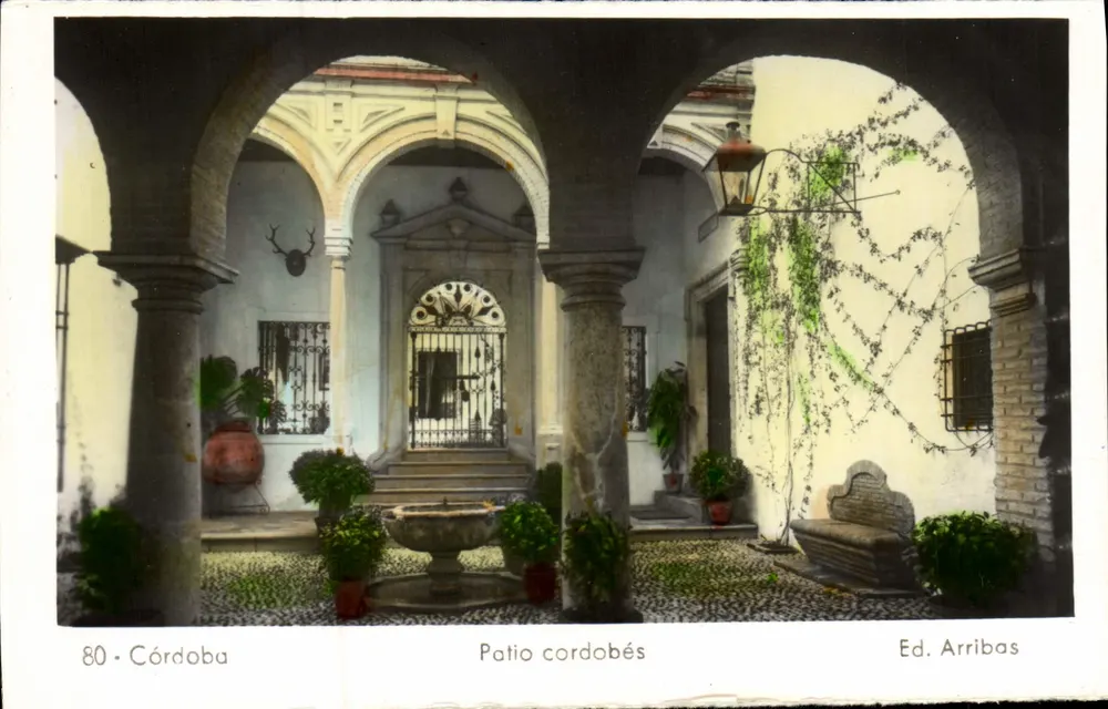 Patio cordobés — Córdova — Ed. Arribas n°80 - Frente