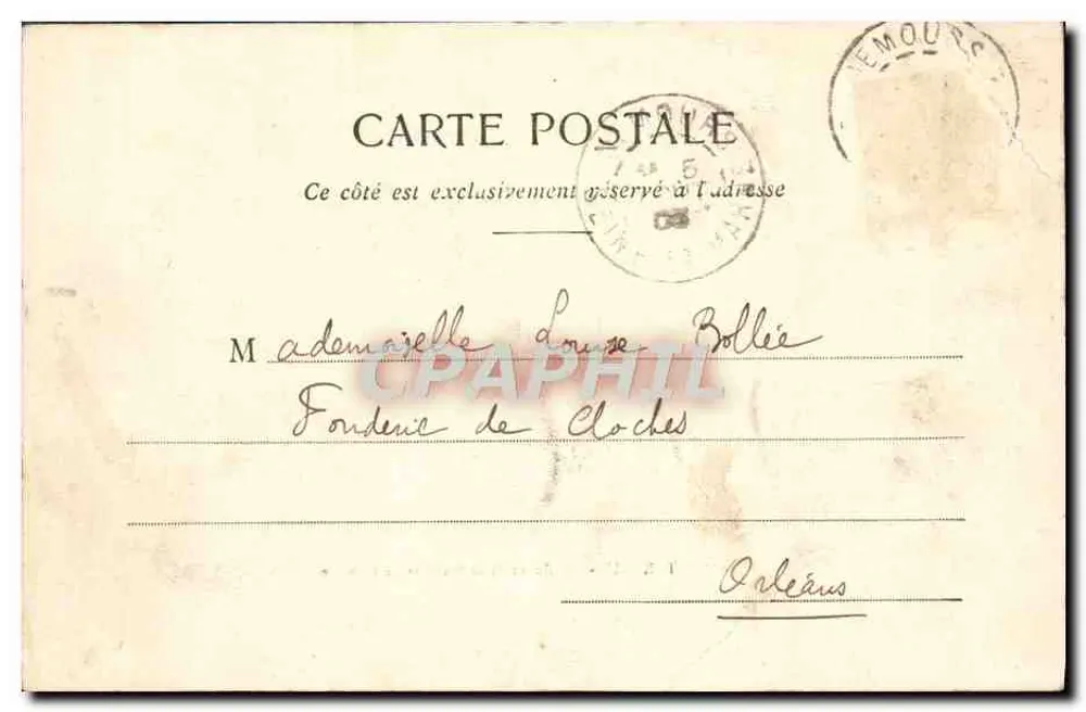 Montereau - Mündung der Seine und der Yonne — Collection du Bazar Universel, n°87 - Rückseite