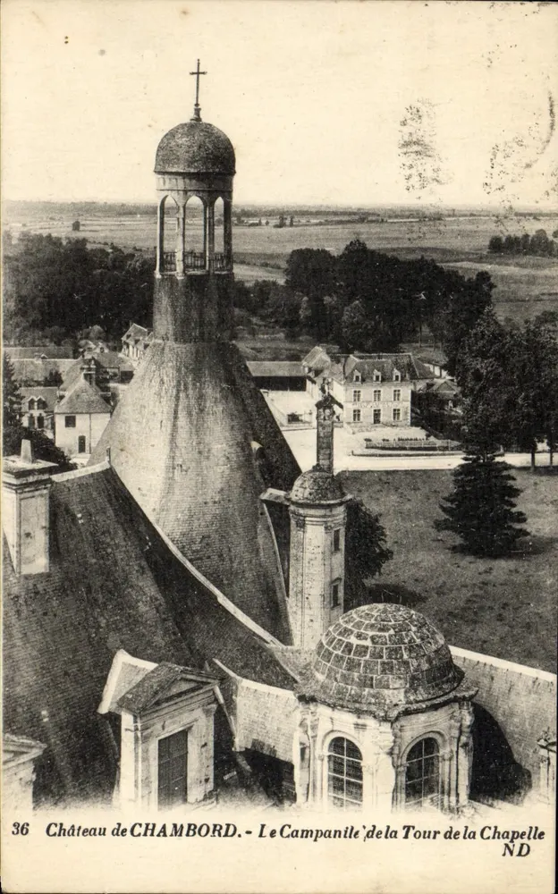 Schloss CHAMBORD — Der Glockenturm der Kapelle — N°36 - Vorderseite