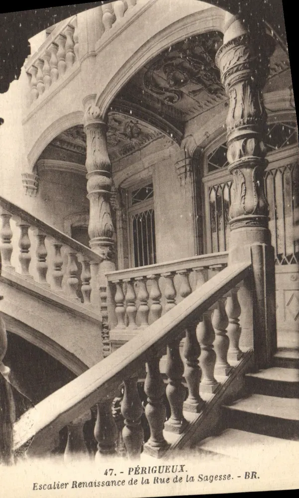 Renaissance-Treppe der Rue de la Sagesse - Périgueux — BR. - n°47 - Vorderseite
