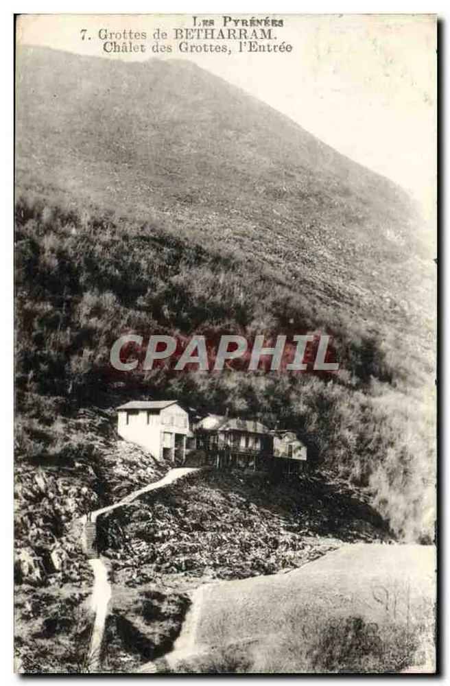 Höhlen von BETHARRAM — Chalet der Höhlen, der Eingang — Die Pyrenäen - Vorderseite