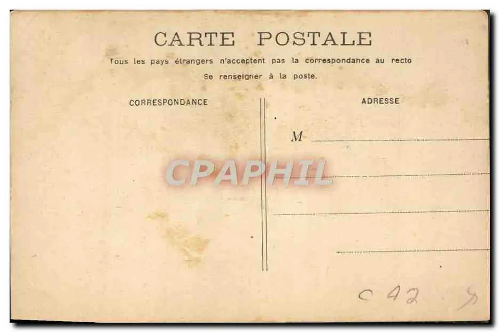 Bordeaux — Palácio de Justiça — vista arquitetônica — editor desconhecido, n° 20 - Verso