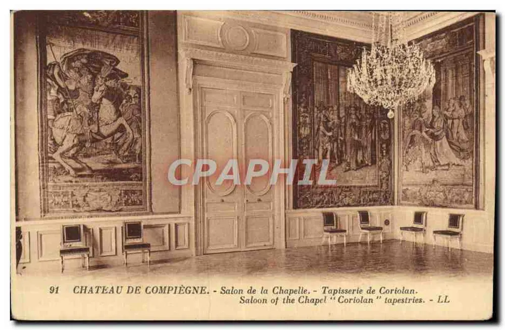 Schloss Compiègne — Salon der Kapelle — Tapisserie von Coriolan - Vorderseite