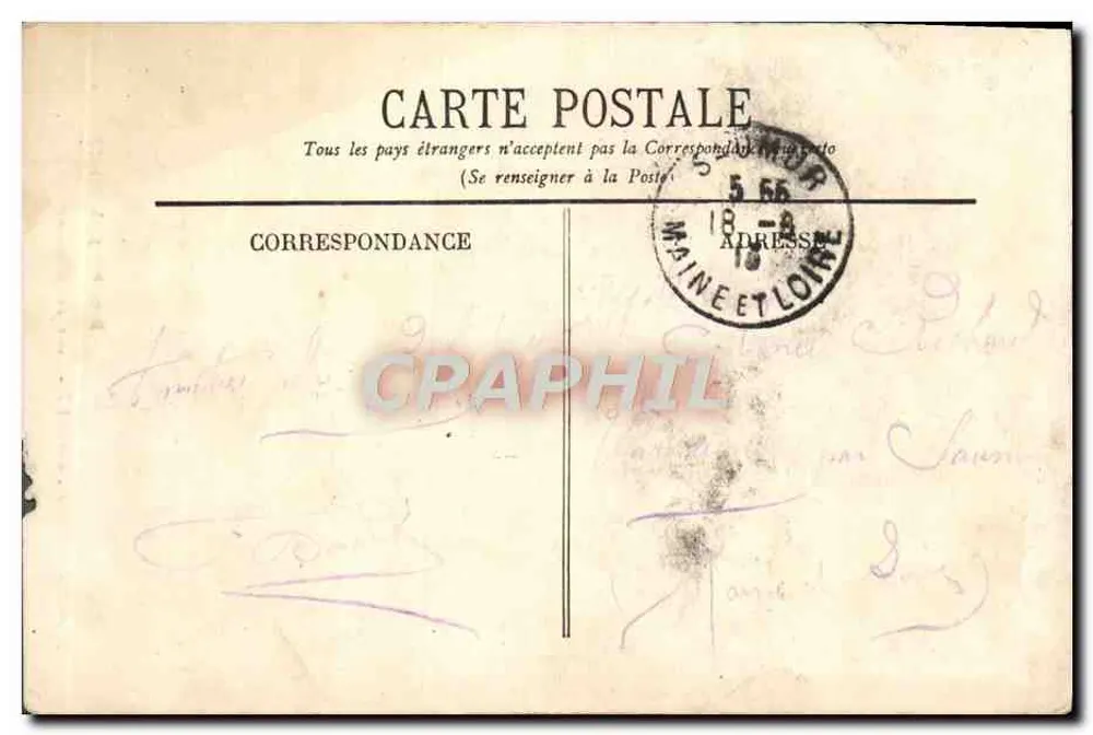 ROCHEFORT-sur-MER — Tour des Signaux — Marcel Belboy, phototypie, Bordeaux, M. D. - Rückseite