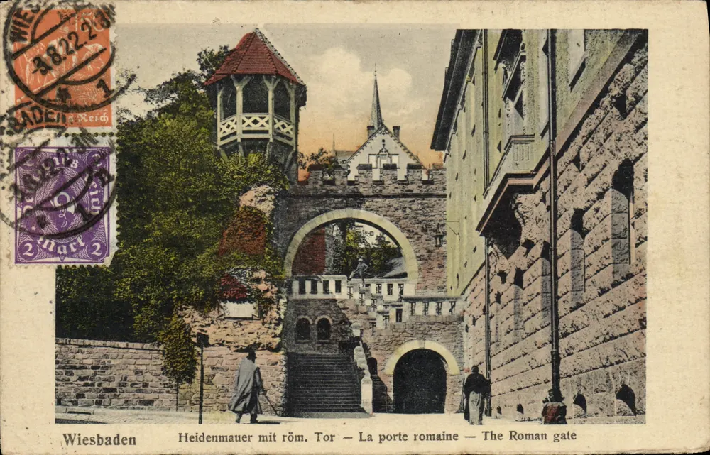Wiesbaden — Die römische Pforte — Verlag van den Boogaart, n° 68 - Vorderseite