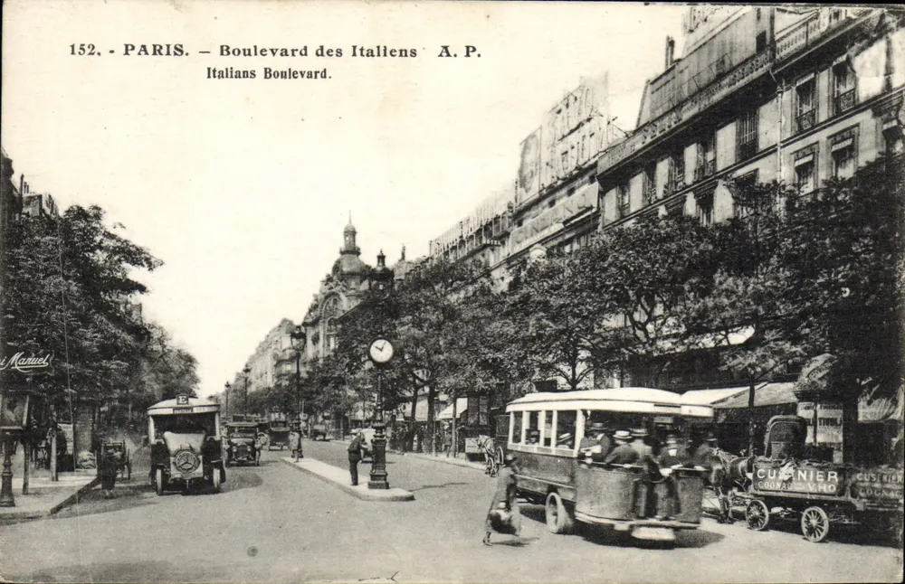 PARIS — Boulevard des Italiens — A.P. Manuel n°152 - Recto