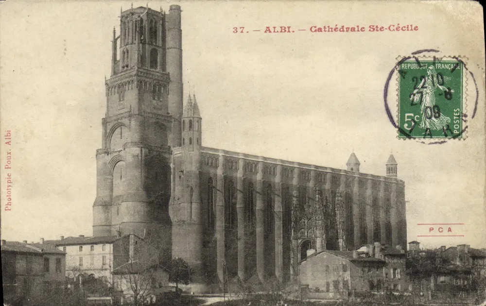 Albi — Cathédrale Ste-Cécile — Phototypie Poux, Albi, n°37 - Frente