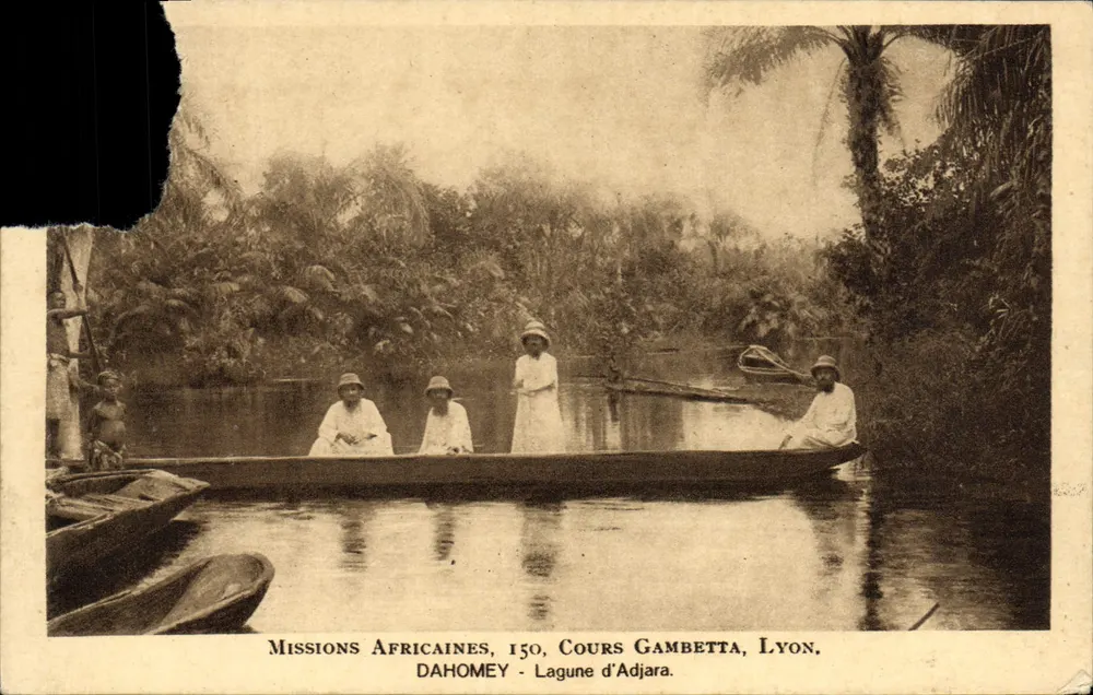 Dahomey — Lagune von Adjara — Missions Africaines, 150, Cours Gambetta, Lyon - Vorderseite