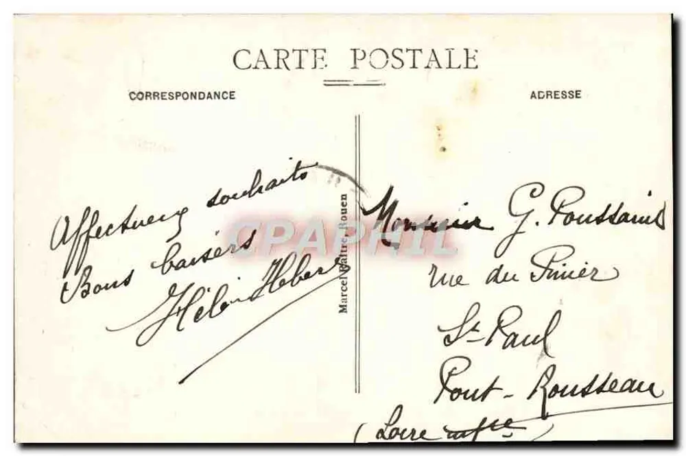Rouen (S.-Inf.) — Panoramablick auf die Seine und die Ufer — n° 350 - Rückseite