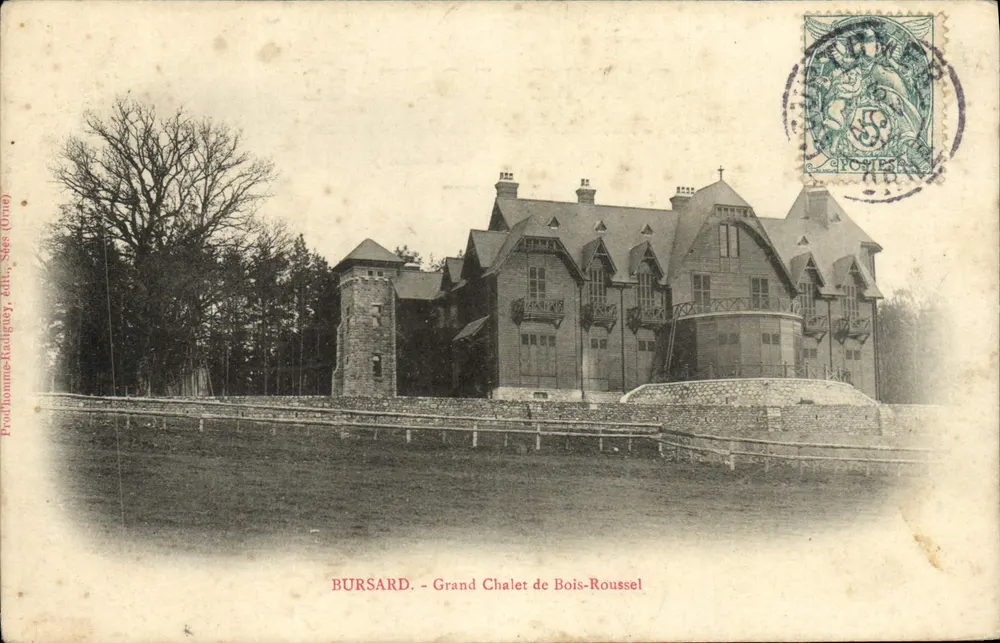 Bursard - Grande Cabana de Madeira de Bois-Roussel — Proudhomme-Raouget, editora, Sèges (Orne) - Frente