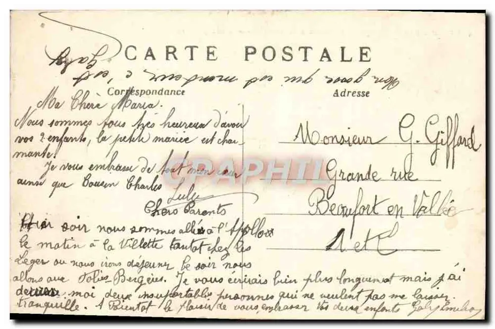 Paris — Le Square d'Anvers et le Sacré-Cœur — Vue générale — Éditeur : C. L. C. (imprimé en bas à droite) - Rückseite