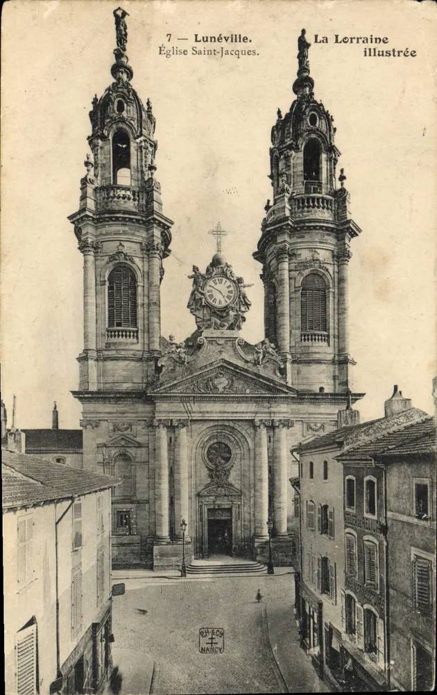 Lunéville — Église Saint-Jacques — La Lorraine illustrée, n°7 - Frente