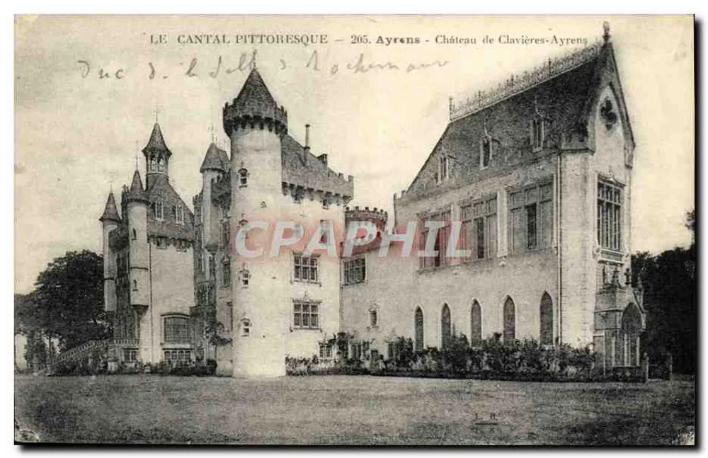 Schloss Clavières-Ayrens — Le Cantal pittoresque — 205. Ayrens — Verlag A. Thiriat - Vorderseite