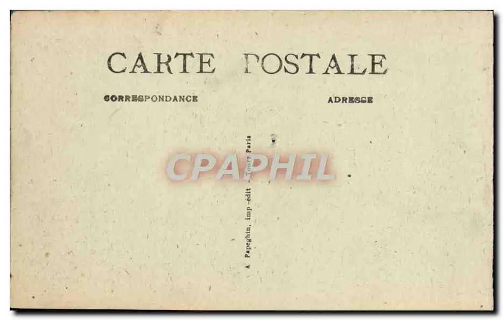 Chambord — O Castelo (fachada Meridional) — A.P. - Verso
