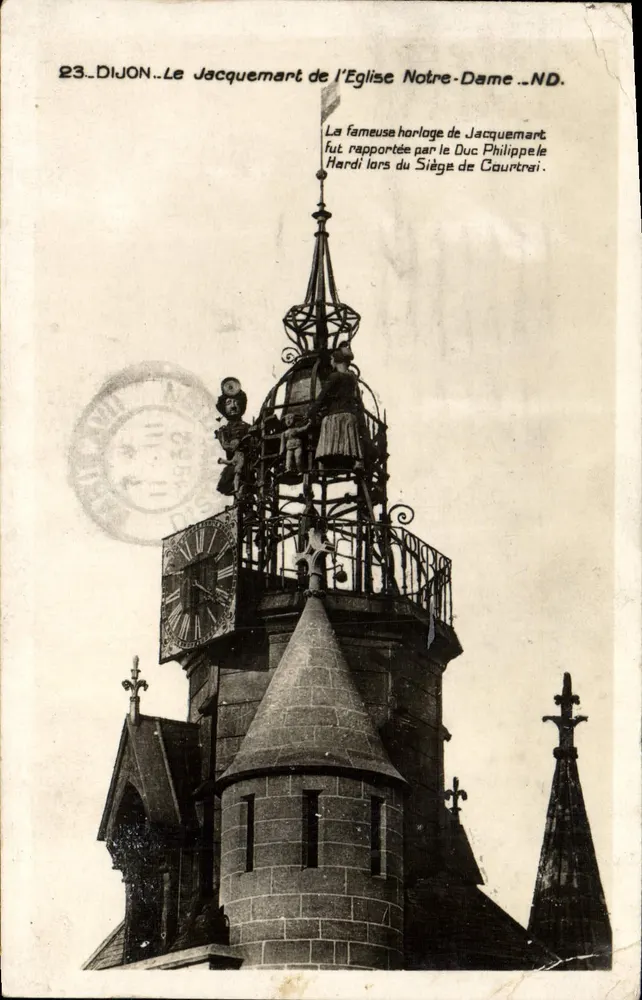 Dijon — Le Jacquemart de l'Église Notre-Dame — éditeur DIJON - Vorderseite