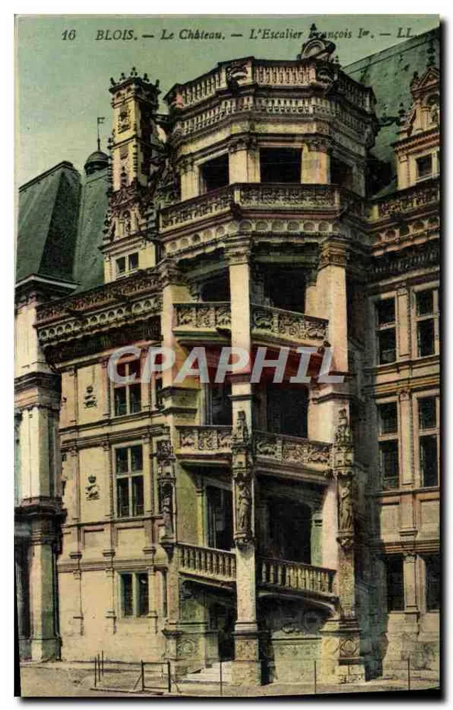 Blois — Das Schloss — Die Treppe François Ier — LL. — n°16 - Vorderseite
