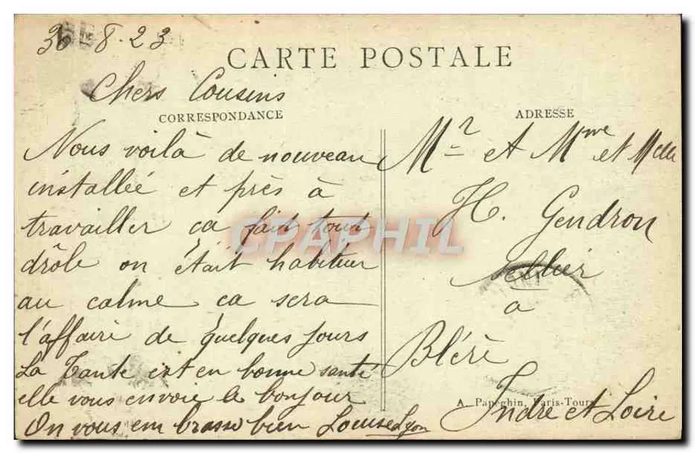 Paris — Der Triumphbogen und das Grab des Unbekannten Soldaten — A.P. - Rückseite