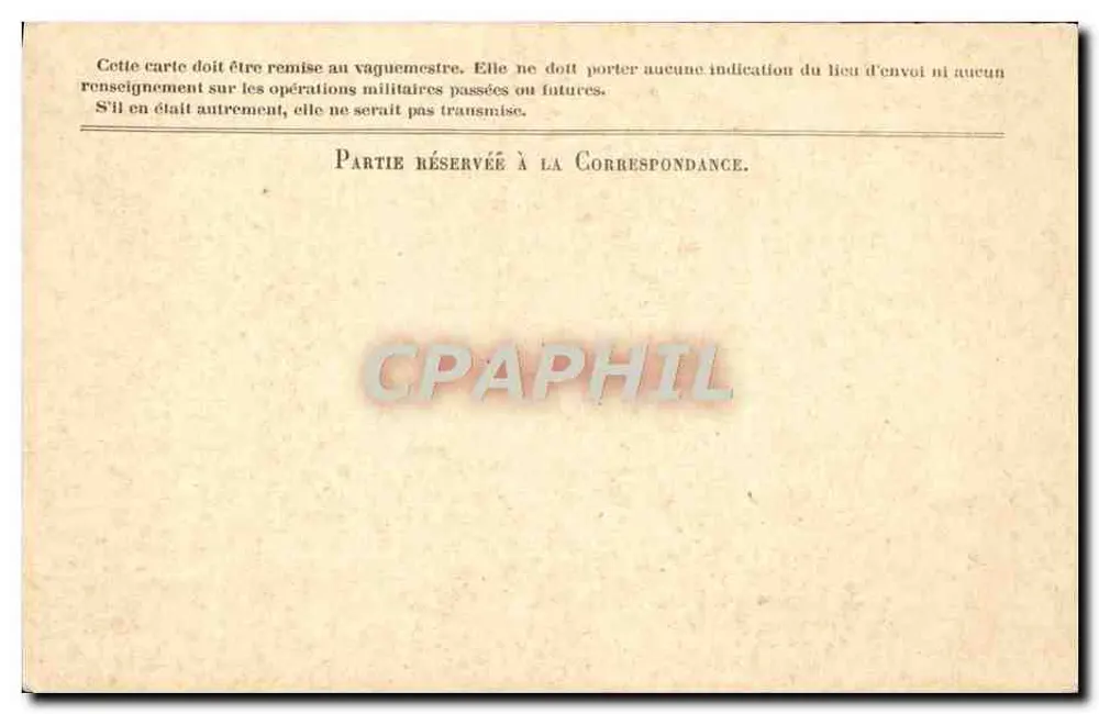Correspondência das Forças da República — Carta em franquia — Stern Gravure - Verso