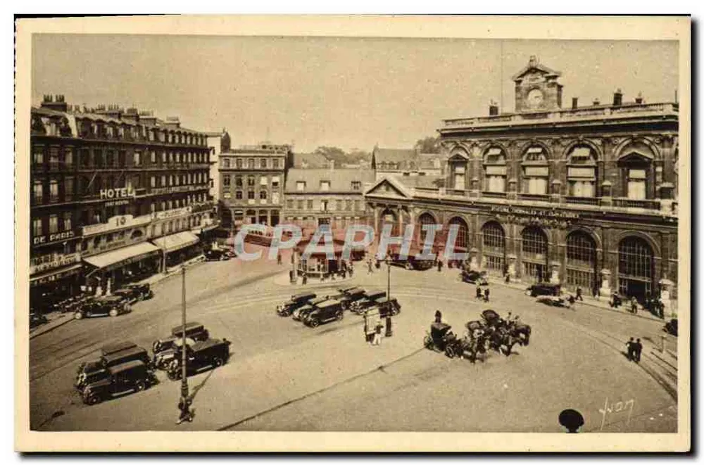 Lille (Nord) - Place de la Gare — Uitgever: Les Éditions d'Art Yvetot, Parijs - Voorkant