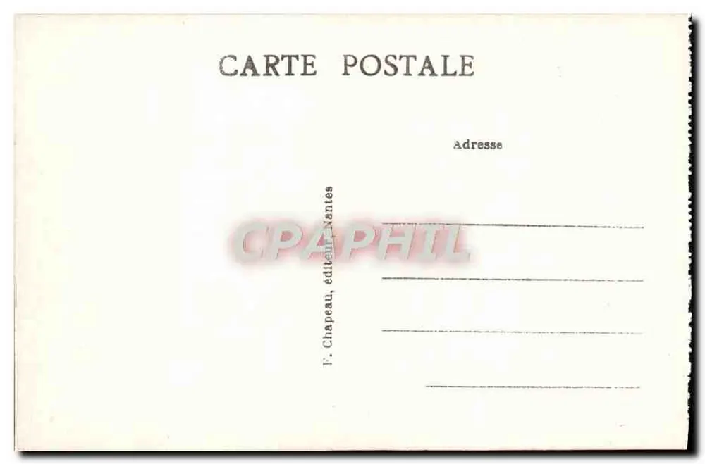Sainte-Marie-sur-Mer (Loire-Inf.) — Strand des Sablon - Der Felsen der Jungfrau — F. Chapeau, Verlag Nantes - Rückseite