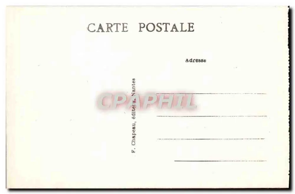 Saint-Michel-Chef-Chef (Loire-Inf.) — La Playa, Marea creciente — F. Chapeau, editor Nantes - Reverso