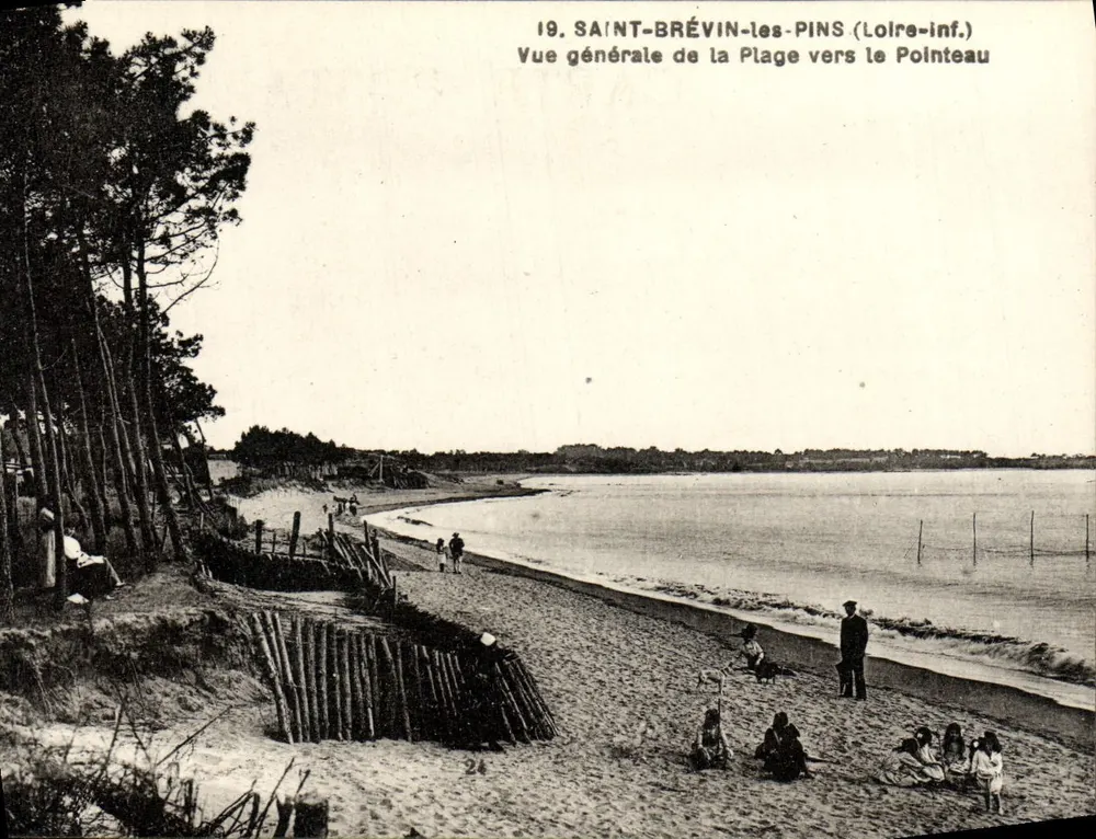 Saint-Brevin-les-Pins (Loire-Inf.) — Allgemeiner Blick auf den Strand in Richtung Pointeau — R. Chapeau, Verleger Nantes - Vorderseite