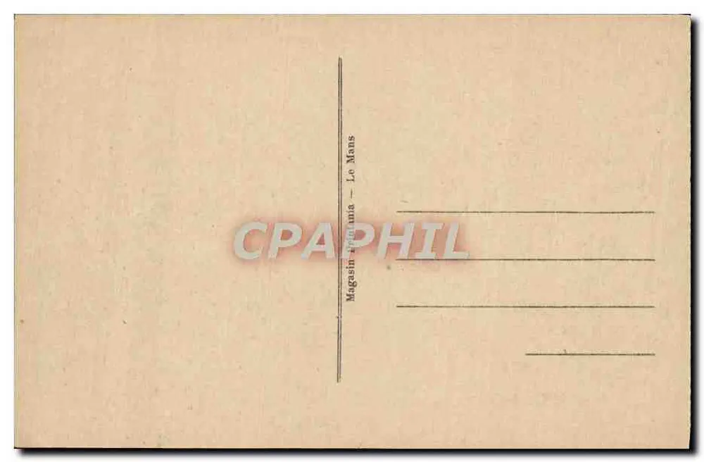 Le Mans — A Catedral — Magasin Rhodia Le Mans - Verso