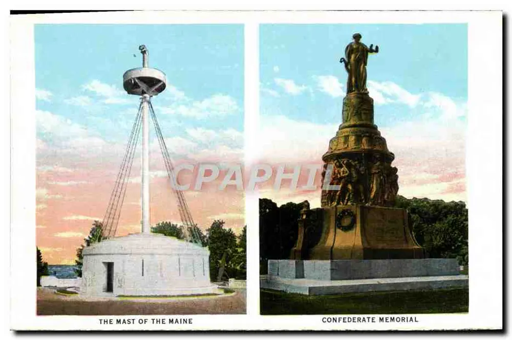 Die Maste von Maine — Konföderationsgedenkmal — Tempel der Ehre - Vorderseite