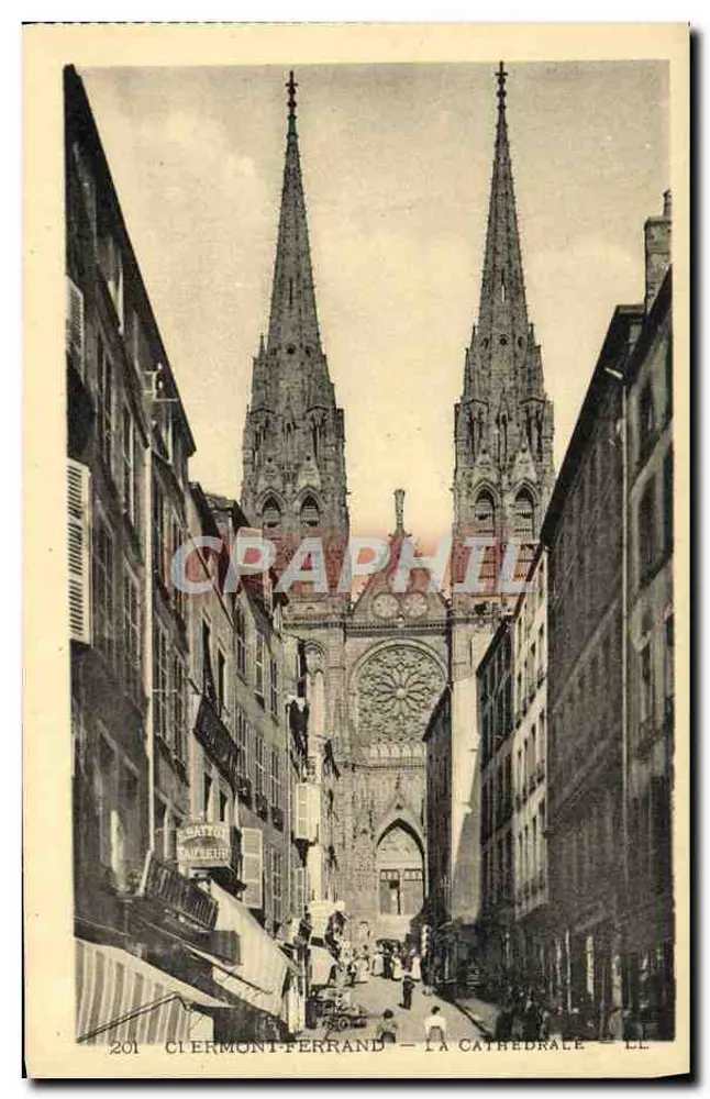 Clermont-Ferrand — A Catedral — Editora: Batoileur, n° 201 - Frente