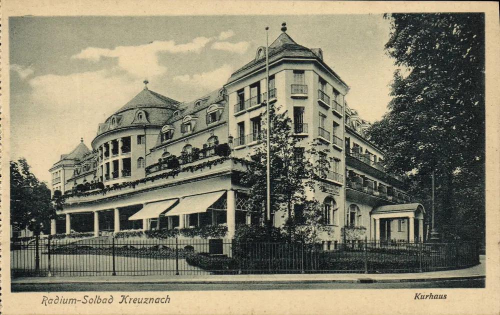 Radium-Solbad Kreuznach — Kurhaus — editor A. Wendling, Bad Kreuznach - Frente