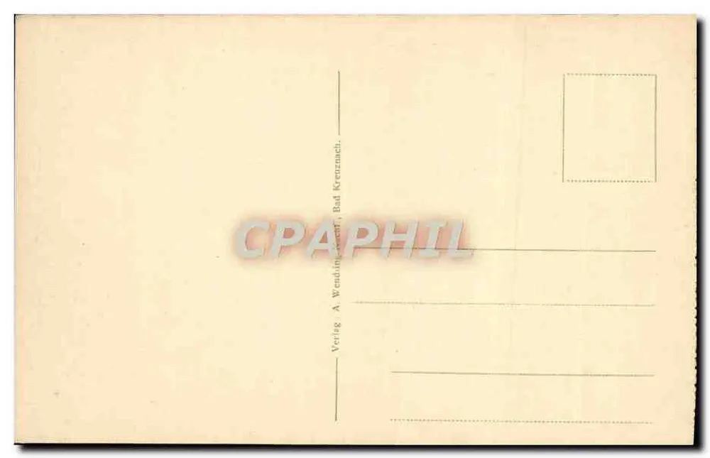 Radium-Solbad Kreuznach — Kurhaus — editor A. Wendling, Bad Kreuznach - Verso