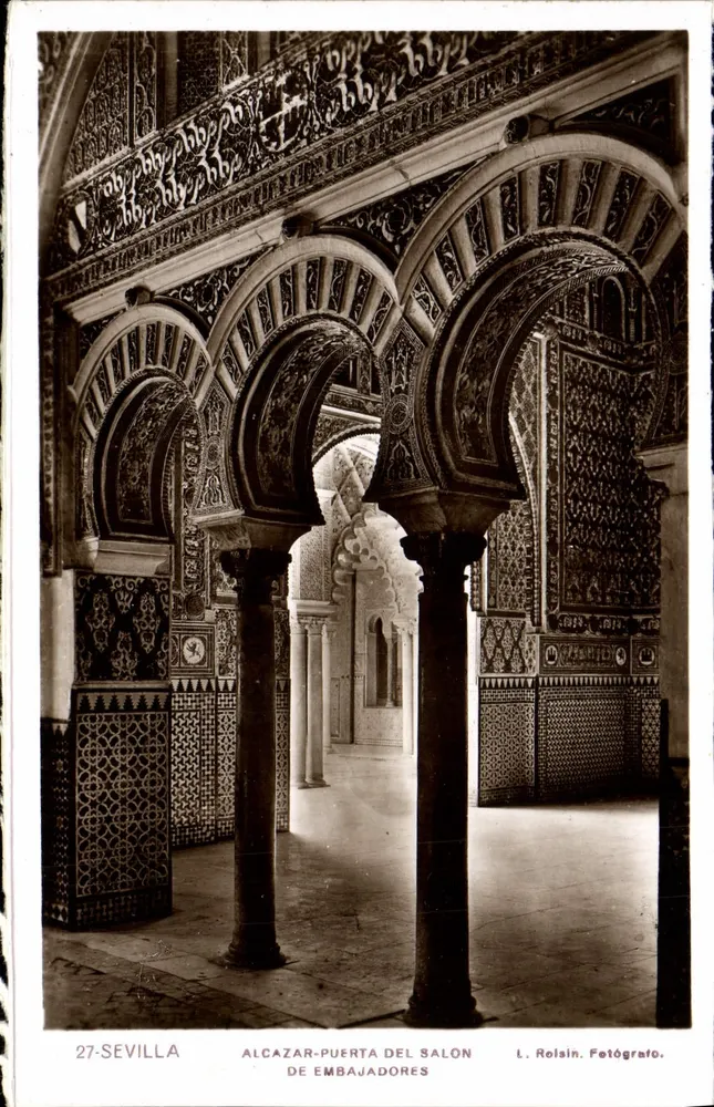 Alcazar - Tor zur Ambassadorenhalle — Sevilla — L. Rolsin, Fotograf - Vorderseite