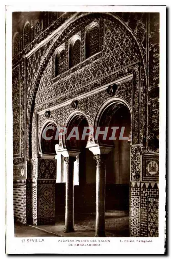Alcazar - Puerta del Salón — Sevilla — L. Roisin, Fotograf - Vorderseite