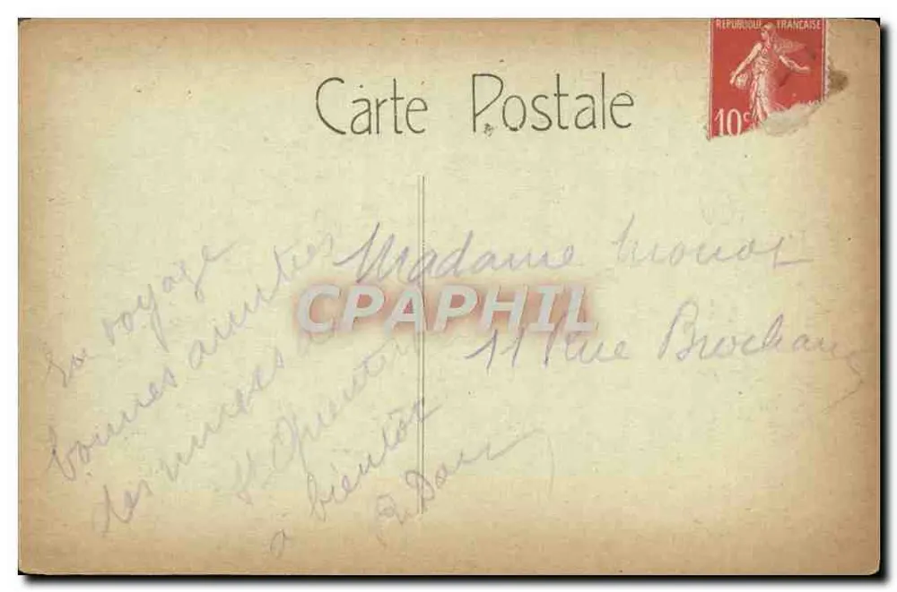 Abtei Saint-Quentin — Große Nave — Verlag: Nénot - Rückseite