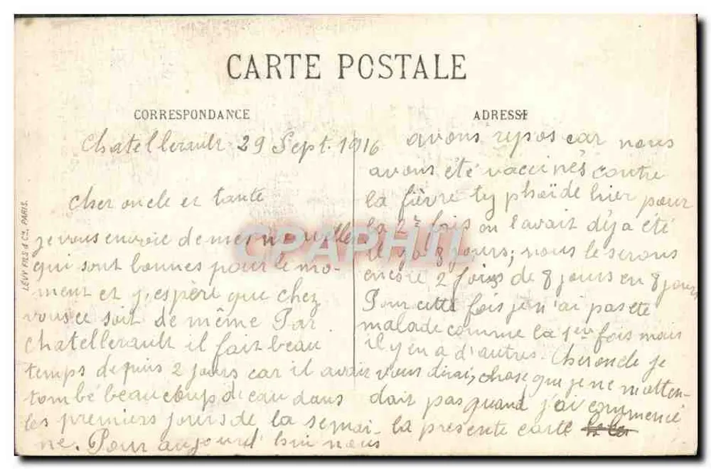 Tours (I.-et-L.) — Cattedrale di San Gatien con le sue due torri — editore N.P. - Verso