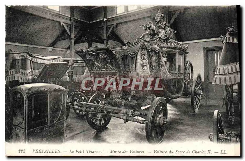 Versailles — Le Petit Trianon — Museum der Automobile — Kutsche der Krönung von Charles X — LL. n° 223 - Vorderseite
